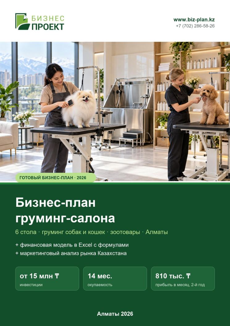 Обложка: Бизнес-план груминг-салона