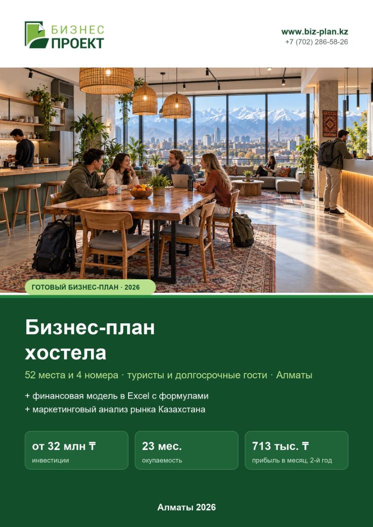 Обложка: Бизнес-план хостела