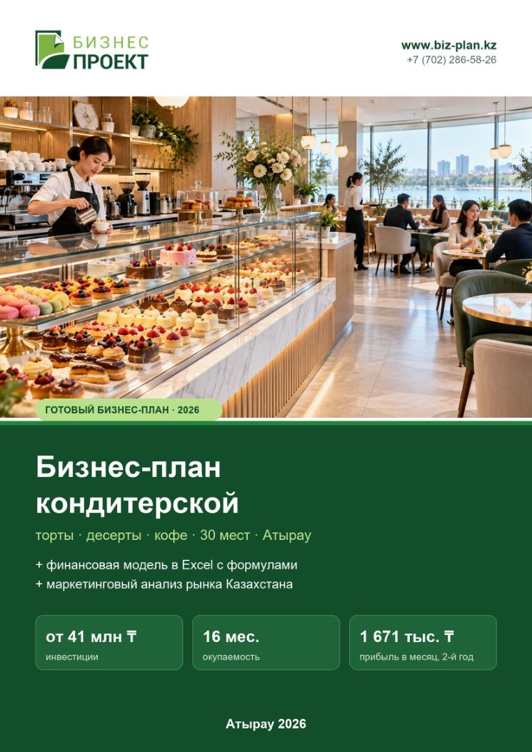 Обложка: Бизнес-план кондитерской