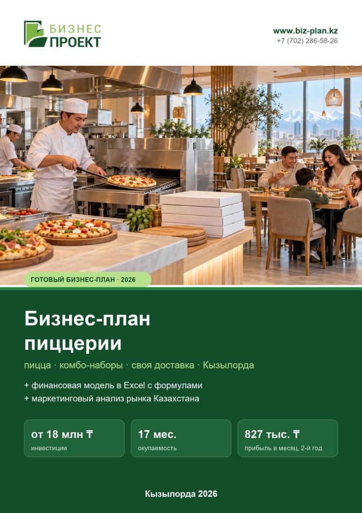 Обложка: Бизнес-план пиццерии с доставкой